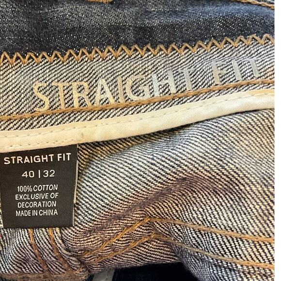 Claiborne Straight Fit Jeans Blue Men's 40x32 - Picture 3 of 8